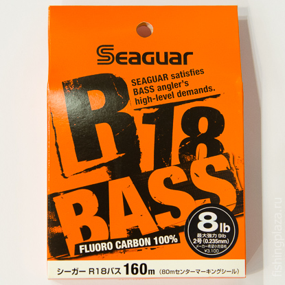 Флюрокарбоновая леска Seaguar R18 Bass 160м в упаковке
